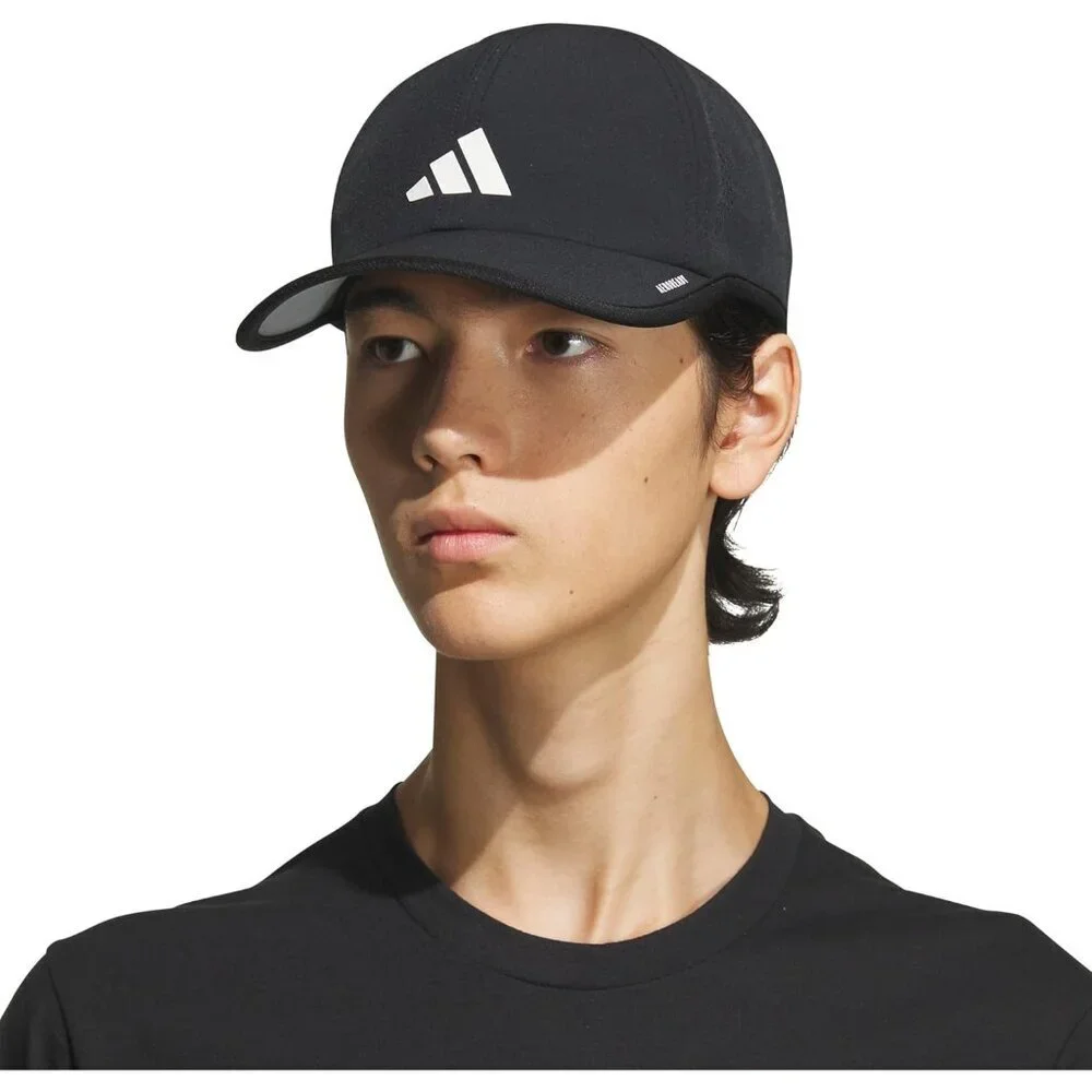 Men's Black/silver Super Lite Hat Running Cap